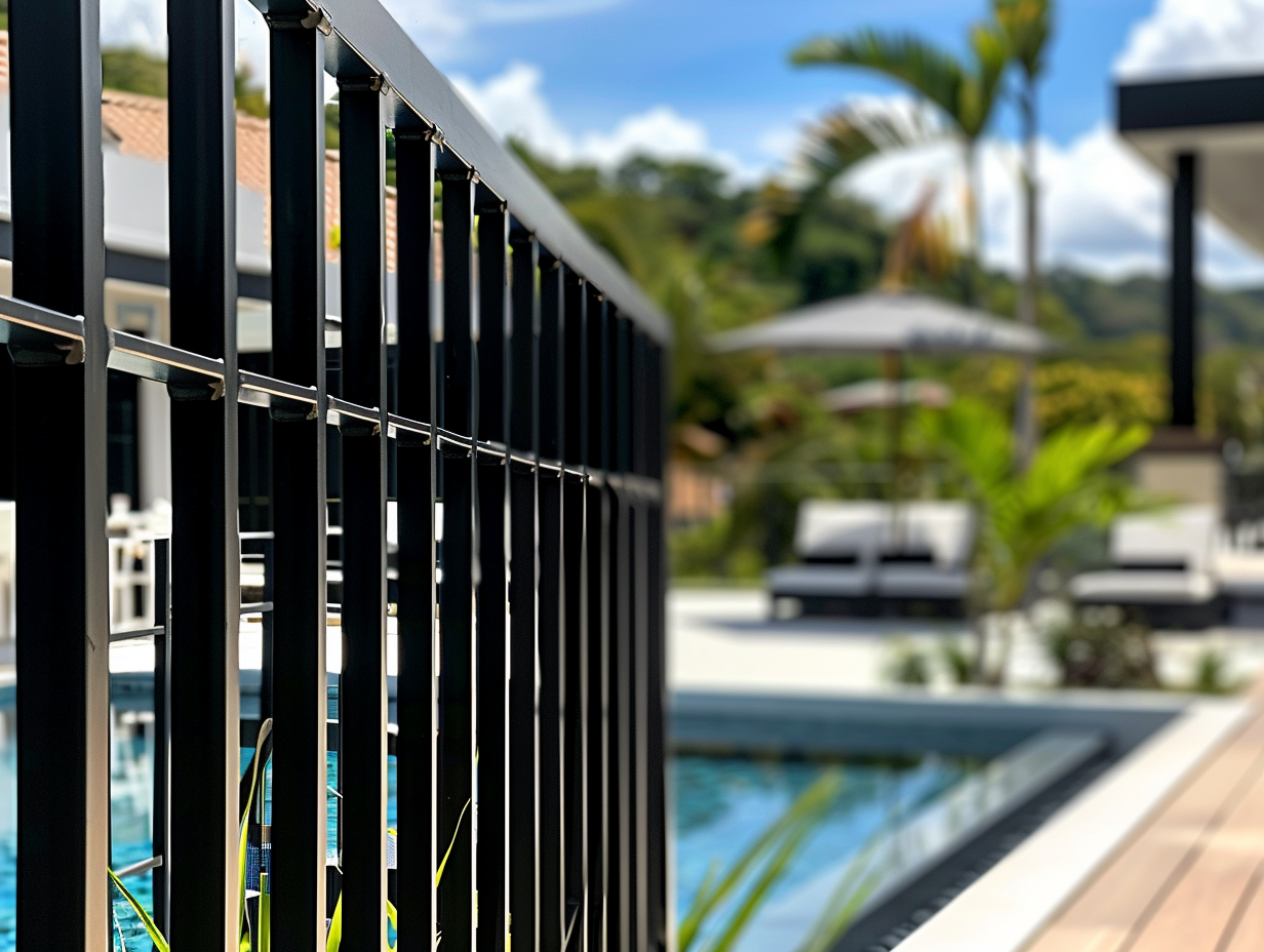 Creative Aluminium Thailand Bespoke Aluminium & Wood Products Creative Aluminium Thailand Temporary Pool Fencing In Phuket, Thailand Davidv. 56221 Extreme Closeup Or Modern Aluminium Pool Fencing 54c9588b 9b1c 4538 Aafe Af04b03e1a87