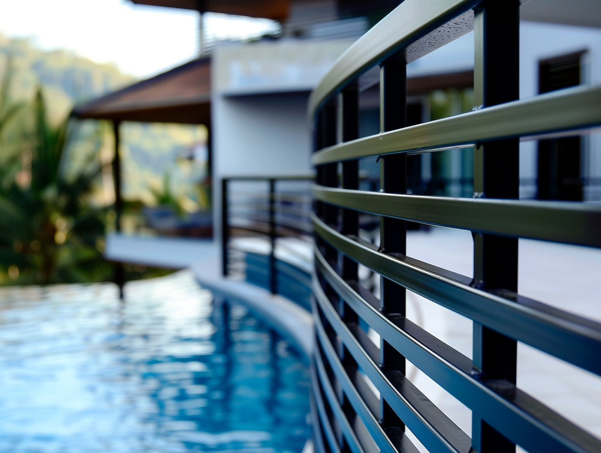 Creative Aluminium Thailand Bespoke Aluminium & Wood Products Creative Aluminium Thailand Temporary Pool Fencing In Phuket, Thailand Davidv. 56221 Extreme Closeup Or Modern Aluminium Pool Fencing F000ee65 Fed1 4376 B9d2 F0857da51d98