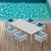 Creative Aluminium Thailand Bespoke Aluminium & Wood Products Dining Set Timleless 20 White Photoroom