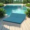 Creative Aluminium Thailand Bespoke Aluminium & Wood Products Double Aluminium Sun Lounger 20mm Forever White Photoroom